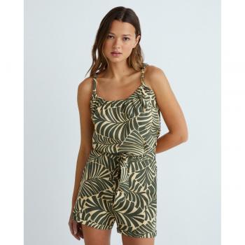 ONLY Top tirantes con estampado hojas tropicales mod. 15318791, camiseta de mujer de tirantes corta
