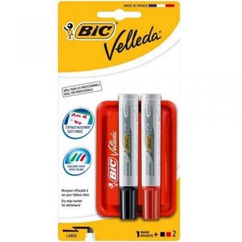 Blister borrador velleda 2 rotuladores
