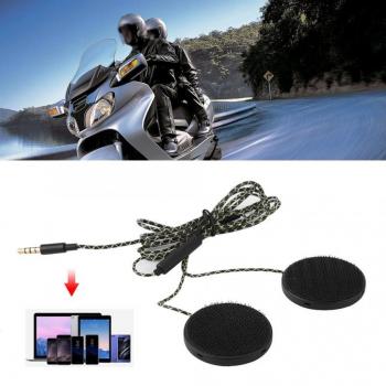 Auriculares manos libres para casco de motocicleta con altavoces, compatibles con iOS, Android, MP3 y ordenadores