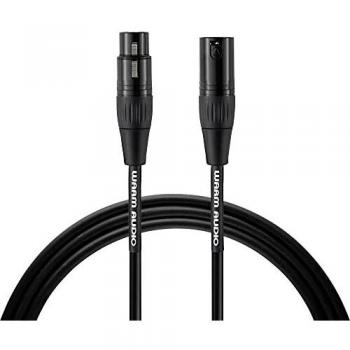 Cable XLR Pro Series Warm Audio 6.10 m (1x XLR macho - 1x XLR hembra) Negro
