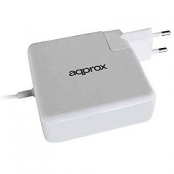Approx APPUAAPL Cargador para MacBook con Conector Tipo L, Selección de Potencia 45/60/85W y USB 5V/2.1A