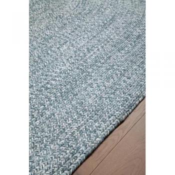 Alfombra redonda de tela hecha a mano de agua, diámetro 120 cm