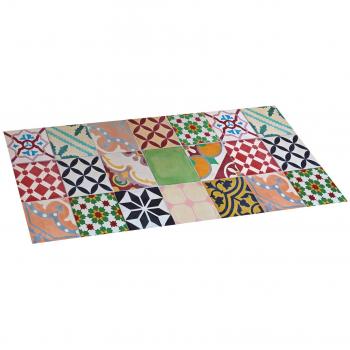 STOR PLANET Alfombra vinílica Acolchada Croma Mosaico 50 x 110 cm, Cloruro de polivinilo, Neutro