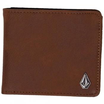 Cartera Brown Volcom Slim Stone PU WLT, Única