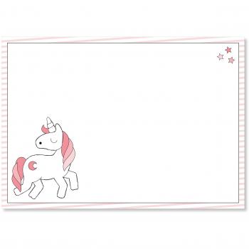 Souci du détailSous-main - Format A3 - Joli motif licorne - 40 feuilles - DV - 016