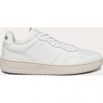 Veja Women's Leather V-90 Sneaker in Bianco | Size 40
