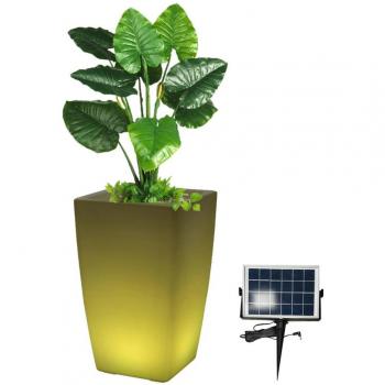 Eurotrail Lámpara LED recargable con maceta redonda de 50 cm