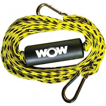 Arnés de Remolque estándar 1K para Deportes acuáticos Wow Stuff - Amarillo/Negro, incluye cuerda y arnés Tow Y