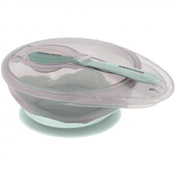 Mint Suction Bowl with Spoon and Lid for 4 Months+