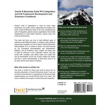 Oracle E-Business Suite R12 Integration and OA Framework Development Cookbook