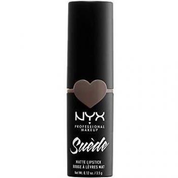 Nyx Professional Makeup Barra De Labios Mate De Larga Duración Y Cobertura Total Suede Matte Lipstick Tono 20 Munchies Color Verde