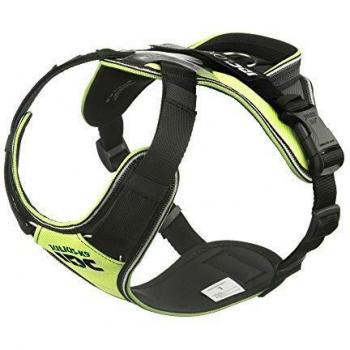 Julius-K9 IDC tuig voor Hond longwalk Neon geel/grijs l 66-86 cm 16-22 kg
