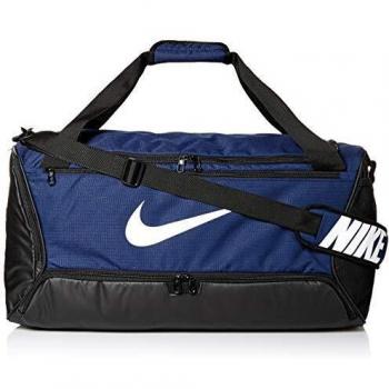 NIKE NK Brsla M Duff-9.0 (60L) Bolsa Lona de Deporte, Unisex Adulto, Midnight Navy/Black/White, MISC