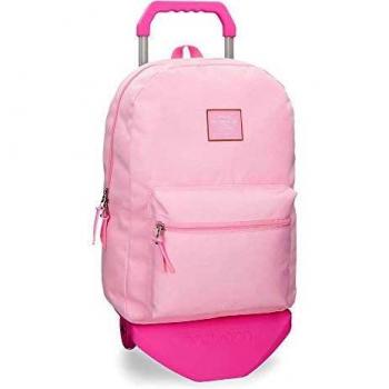 Pepe Jeans Cross Mochila con Carro Rosa 32x44x15 cms Poliéster 21.12L