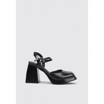 Zapatos de Tacón para Mujer MIM Suma Negros en Cuero Sintético