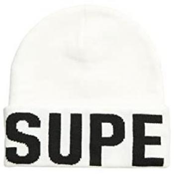 Gorro Superdry Code MTN Knitted Blanco/Negro Adulto Talla OS