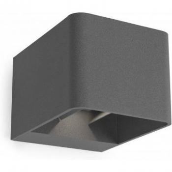 Aplique de jardín LED Up Down Urban Grey 855lm 2700K IP65 Wilson 9 cm