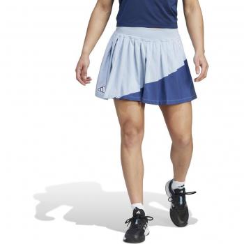Adidas Clubhouse Tennis Skirt Women's - Heather Grey, Dark Blue - Size M