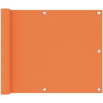 vidaXL Toldo para balcón tela oxford naranja 75x500 cm