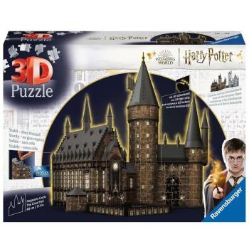 Puzzle 3D Ravensburger Harry Potter Castillo De Hogwarts - El Gran Salon - Night Edition