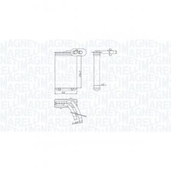 Calentador de agua MAGNETI MARELLI 350218447000 - Intercambiador de calor para calefacción interior