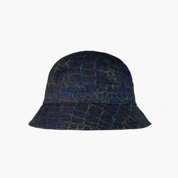Gorro Buff Kote Black para niños, color negro y azul, diseño divertido tipo bucket