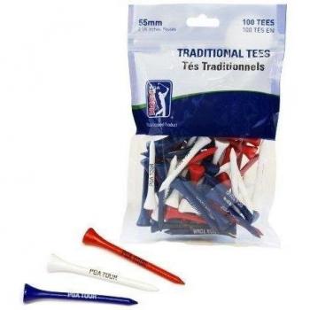 PGA Tour PGAT93 - Tees de golf de madera, talla 100 x 5.5 cm
