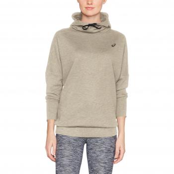 Asics 1411350714 – Sudadera con capucha para mujer, Mujer, color gris, tamaño XS