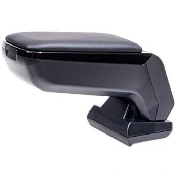 Reposabrazos Central Plegable Armster para Opel Corsa E 2014-2019, Polipiel Negro con Compartimento Portaobjetos