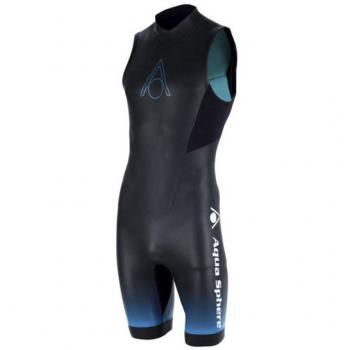 Traje neopreno Aqua Sphere Aquaskin Shorty negro azul - XL, tipo shorty, material neopreno, color negro y azul, talla XL