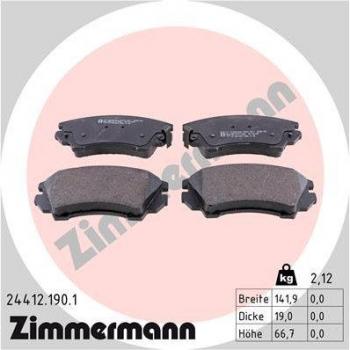 Juego de pastillas de freno ZIMMERMANN 24412.190.1