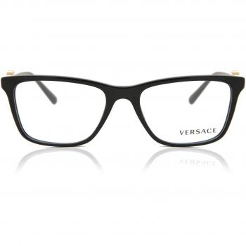 Versace VE3299B Asian Fit GB1 Gafas Recetadas para Mujer Negras 55 Lentes Armazones