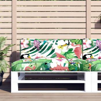 Cojines para sofá de palets 2 piezas 120 x 80 x 12 cm Color Azul y blanco, Negro y blanco, Verde y rosa Cojín Decorativo de Asiento Cojines de muebles de salón