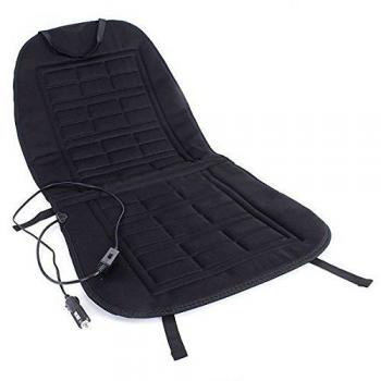 Almohadilla caliente de asiento de coche del invierno - Generico 12V Cojin Almohadilla caliente Calentador Cubierta caliente de asiento delantero de coche Invierno Negro