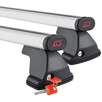 Pacific G3 Universal Aluminum Roof Rack Cross Bars - 43.31 Inch, 110.23 Load Capacity, Set of 2