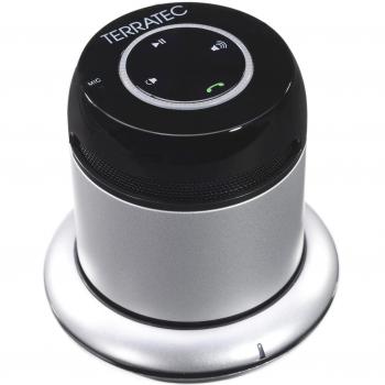 Altavoz Portátil Bluetooth Terratec Concert BT Móvil - Plata, 10h de Batería, USB y 3.5mm