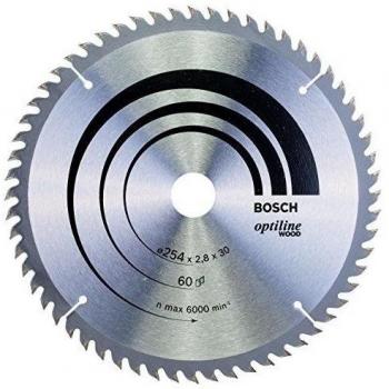 Bosch 2 608 640 444  - Hoja de sierra circular Optiline Wood - 254 x 30 x 2,8 mm, 60
