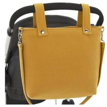 Bolso Talega para Silla de Paseo Rosy Fuentes - Asa Larga y Limpieza Sencilla - Color Naranja