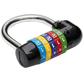 TRIXES Candado Negro a Combinación de 5 Números