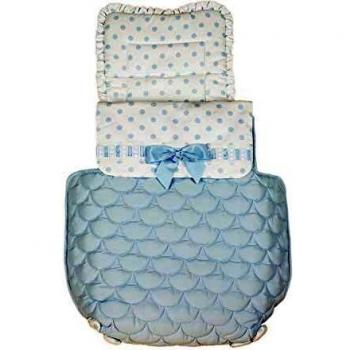 Saco para Capazo Rosy Fuentes - Saco para Bebé Universal - Saco tres usos - Funda para capazo de bebé-0-celeste