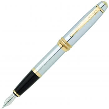 Cross Bailey Medalist Chrome and 23K Gold Fountain Pen