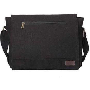 Eshow marcas de bolsos de tela de lona de bandoleras para hombre,color negro,disena para hombre.