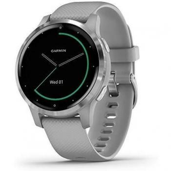 Garmin Vívoactive 4S - Reloj inteligente con GPS y funciones de control de la salud durante todo el día, color Gris