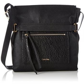 Calvin Klein Jeans CECILE HOBO - Bolso de hombro de piel sintética mujer, color negro