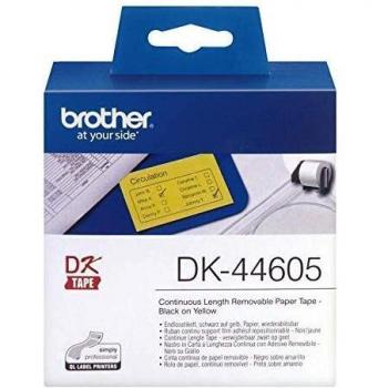 Brother DK44605 - Etiquetas, color amarillo