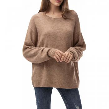 Woolen Bloom Jersey Punto Mujer Invierno Jersey Rayas Camiseta Manga Larga Sueter Basico Suelto Jerseys Camisa Tops Pull-Over Suéter Mujer Primavera Otoño