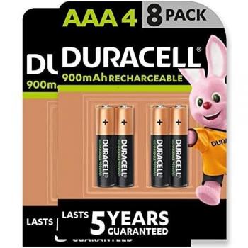 Duracell - Pilas Recargables AAA 900 mAh, paquete de 8