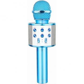 Micrófono Inalámbrico Bluetooth con Altavoz y Grabador, Micrófono de Karaoke Portátil para Cantar