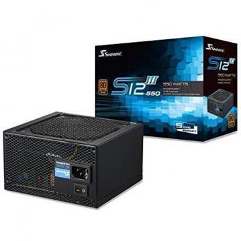 Seasonic S12III 550 - Fuente de alimentación de PC no Modular - 80 Plus Bronce - 550 vatios