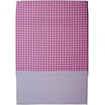 Little de tejo holandés 0110 para niños con diseño de juego de ropa de cama rosa cuadriculado Gr, 110 x 140 cm